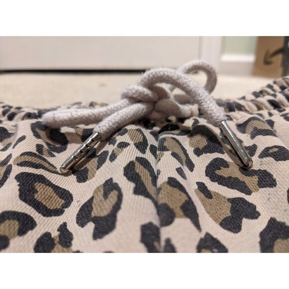 🐆 EGREIS Leopard Print drawstring pajama shorts with pockets Glamcore Size L - Picture 2 of 4